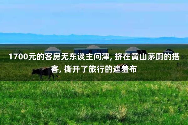 1700元的客房无东谈主问津, 挤在黄山茅厕的搭客, 撕开了旅行的遮羞布