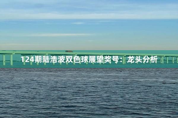 124期陆浩波双色球展望奖号：龙头分析