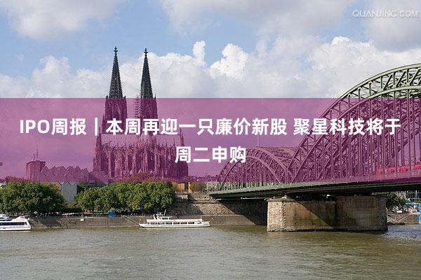 IPO周报｜本周再迎一只廉价新股 聚星科技将于周二申购