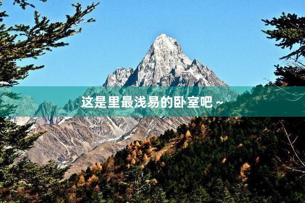 这是里最浅易的卧室吧～